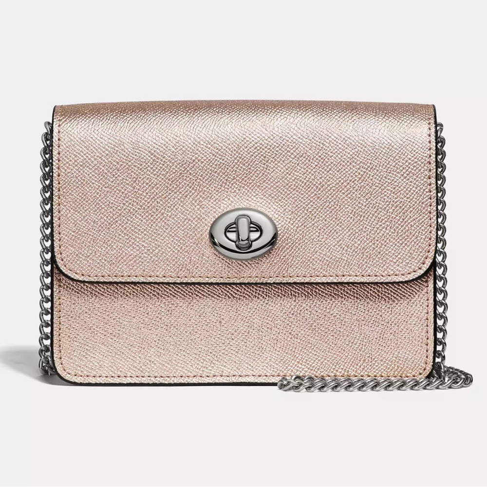 Coach 31938 Bowery Crossbody Handbag NWT Platinum/Silver